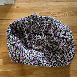 Vera Bradley XL Duffle in Plum Petals